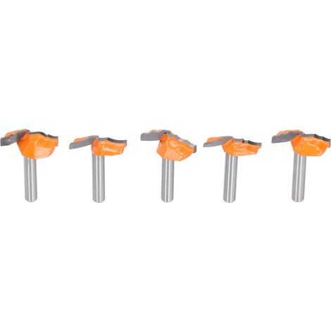 5-teiliges 1/4"-Nutfräser-Set für Möbeltüren und Holzbearbeitung (1/5)