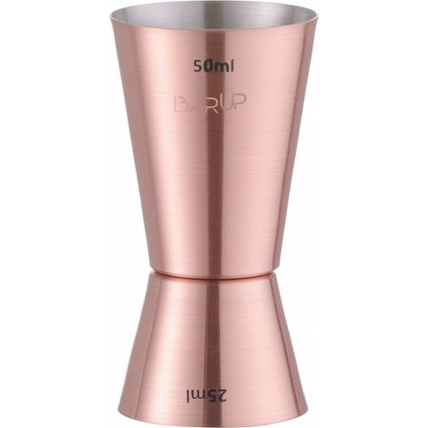 Jigger doppelseitig Kupfer Barkeeper Maß für Getränke 25/50 ml (1/2)