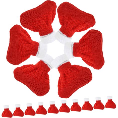 Housses décoratives pour pieds de chaises de Noël [Anti-rayures] (1/5)