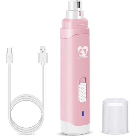 Lime à Ongle Chien - Coupe-Ongles électrique Rechargeable à 2 Vitesses pour Animaux de Compagnie toilettage et lissage des Pattes indolores pour Petits Chiens de Taille Moyenne Chats (1/5)
