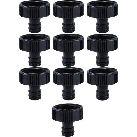Lot de 10 raccords rapides pour robinets à filetage femelle BSP 1 pouce, compatibles avec les tuyaux d'arrosage. Fabriqués à partir de plastique recyclé à 90% (1/5)