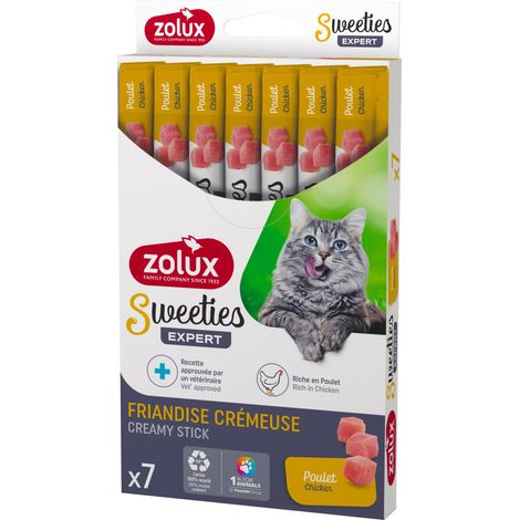Sticks crème de poulet 7 x 14 g pour chat - zolux (1/3)