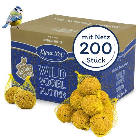 200 pièces de boules de graisse Lyra Pet® Basic avec filet de 90 g chacune = 18 kg