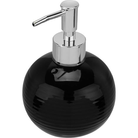 Noir Distributeur à Pompe en Céramique pour Lotion Rechargeable (1/5)