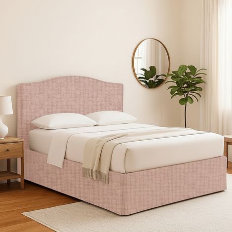 Cama Doble Bebington, Desenfundable, Hecho en Italia, Rosa (1/5)