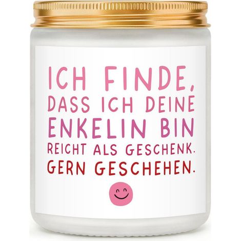 Bougie parfumée avec message pour Papy - Parfum lavande, idée cadeau petite-enfant