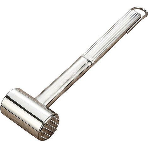 Marteau à viande en acier inoxydable double face pour steak de bœuf, accessoire de cuisine pour la maison et le restaurant. (1/3)
