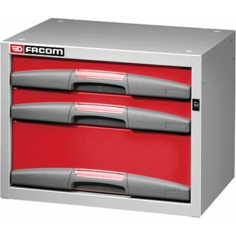 Facom Petit meuble profond 3 tiroirs fixe F50000042