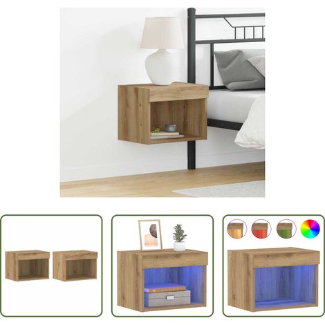 vidaXL Conjunto de mueble de TV 2 uds. Roble artisan (1/5)