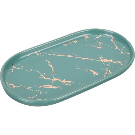 Plateau De Salle De Bain Marbre pour Rangement Contenant De Toilette sur Table Accessoire De Salle De Bain