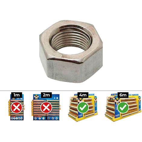 CAJA 250 unid. TUERCA HEXAGONAL DIN/REF 934 Ø10mm ZINCADO CELO