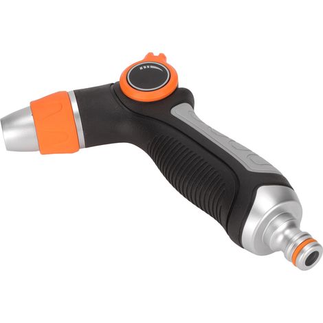 2-in-1-Daumenspritzpistole aus Metall für Gartenbewässerung, Autowäsche, Pflanzenbesprühung, flexibler Duschkopf (integriertes Modell) (1/5)