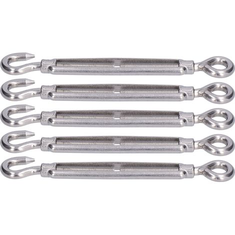 Vendu par lot de 5, panier à fleurs ouvert en acier inoxydable 304, type OC, M10 (1/5)
