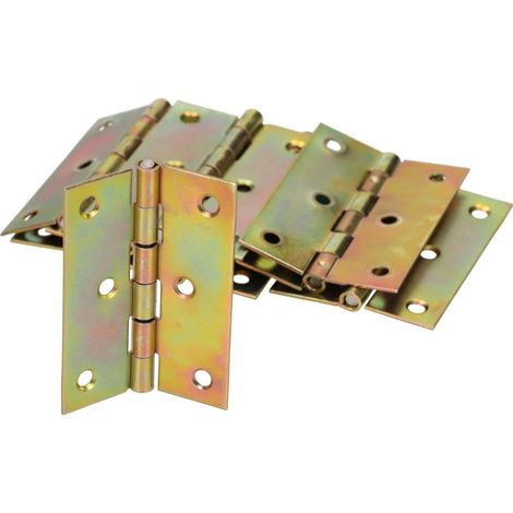 KOTARBAU® Charnières de meubles 60 x 45 mm - Lot de 25 charnières roulées - Toutes les tailles - Ruban de porte galvanisé - Charnières de porte