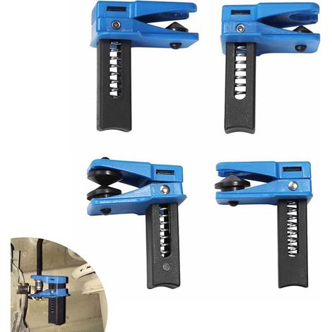 Adatto per 4 fascette per tubi freno auto, strumento di sigillatura tubi freno, set di fascette di arresto automatico del fluido dei freni, universale per la maggior parte delle auto (blu) (1/5)