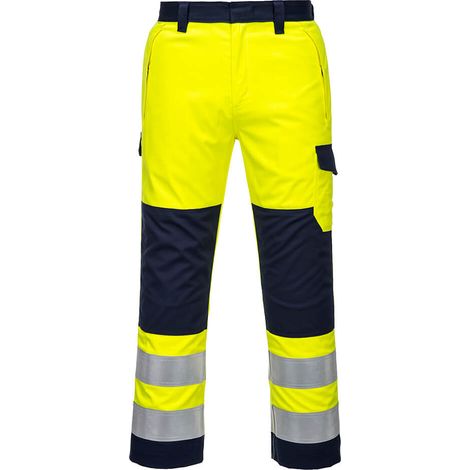 Pantalón Modaflame Alta Visibilidad para Industria - Amarillo Marino - Talla S