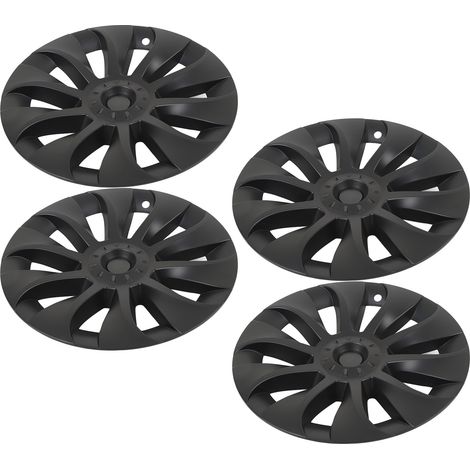 4Jantes Hubcaps 20 Pouces Noir Mat Personnalisé Remplacement Roue Tesla Model Y 2020-2023 (1/5)