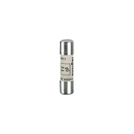 Cartouche industrielle cylindrique type gG 10x38mm sans voyant 8A LEGRAND 013308 (1/5)
