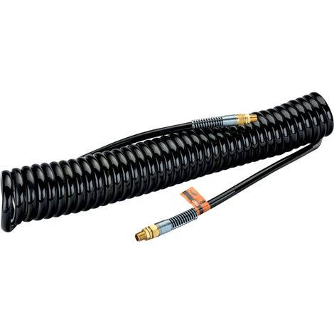 Bahco Druckluft-Spiralschlauch, Ø 10 mm, 10m, 1/4-1/4 BSP