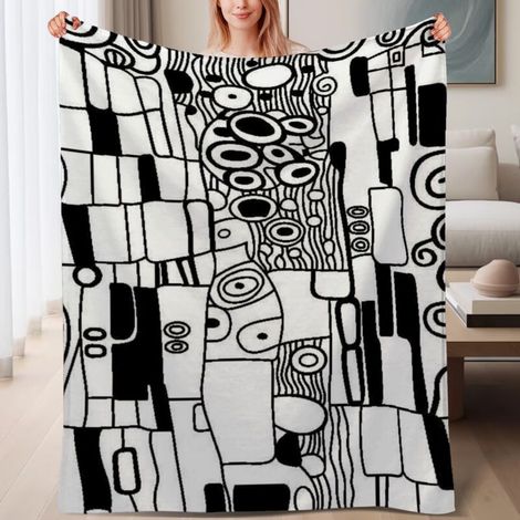 Couverture de lit en polaire de printemps légère, douce et chaude en microfibre,6080 pouces (1/4)