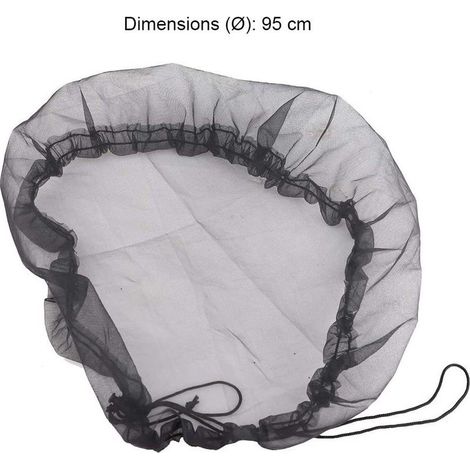 Set mit 2 Netz-Schutzabdeckungen für Regentonnen – Durchmesser: 83 cm – Verstellbar – Für Wasserauffangbehälter – Regenwassersammeleimer (1/5)