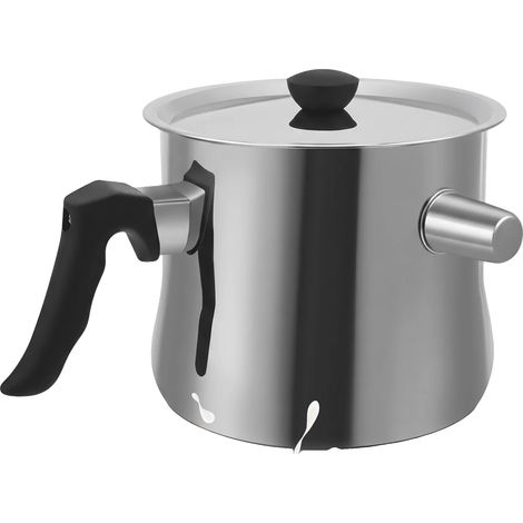 Pentola per il latte, acciaio inox 304, con funzione fischietto, acciaio inox (1/2)