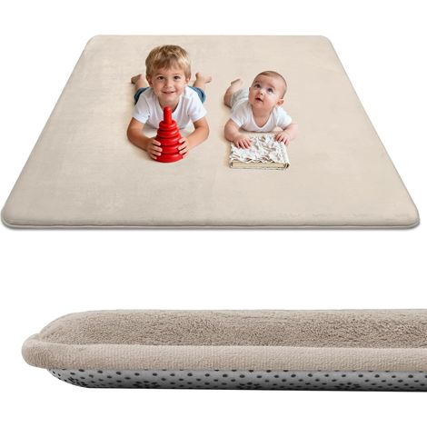 Tapis De Jeu Bébé - 1 Unité - Mousse Épaissie - Fond Antidérapant - Développement Sensoriel - 200x150x3cm (1/5)