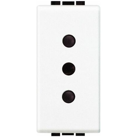 N4113 Enchufe 2P+T 10A 250 VCA Blanco Livinglight (1/2)