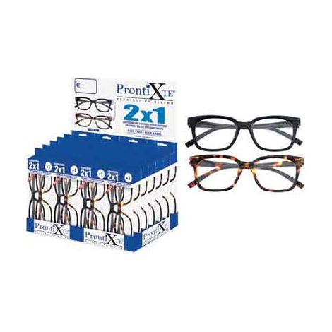 ESPOSITORE OCCHIALI DA VISTA GRADUATI 'TWIN10 2X1' 24 pezzi - PRONTIXTE