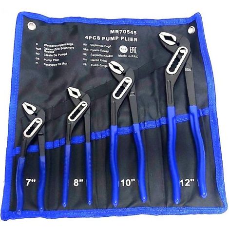 SET PINZE POLIGRIP 4 PZ PAPPAGALLO 175 200 250 300 mm PINZA