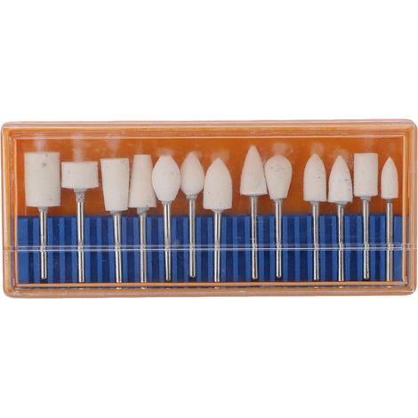 Kit 13 Têtes Polissage Laine 3mm - Embouts Rotatifs Précision pour Bijoux, Verre et Céramique - Finition Miroir Pro (1/5)