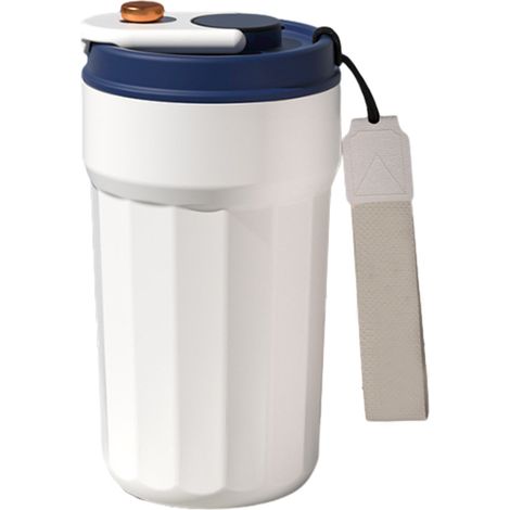 Mug Isotherme - Acier Inoxydable 304 - 6 Heures Conservation Température - Compatible Porte-Gobelet Voiture - 1 Pièce (1/5)