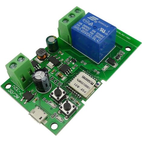 1 canal Jogging Autobloquant WiFi Commutateur sans fil 5V/12V Pour Contrôle PC Porte de garage (1/5)