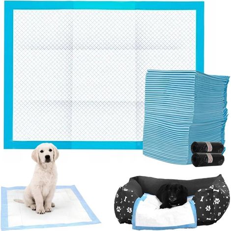Tapis d'hygiène pour chiens avec sacs à déjections intégrés / Tapis pour chiots / Tapis hygiénique 342-AquaForge
