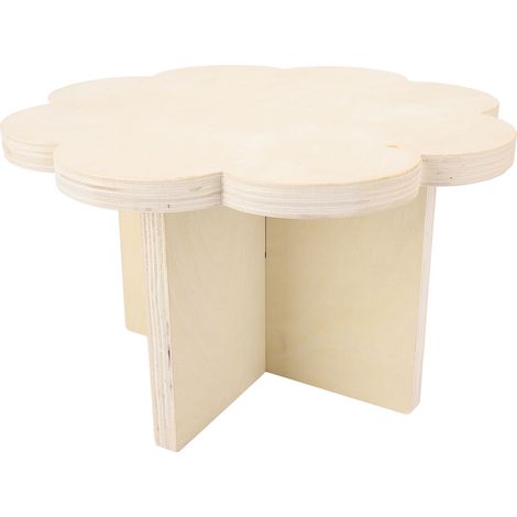 Table de pique-nique en forme de fleur, Structure robuste en bois massif, aspect mignon, tente pliable et Portable, artisanat pour Camping en plein air (1/5)
