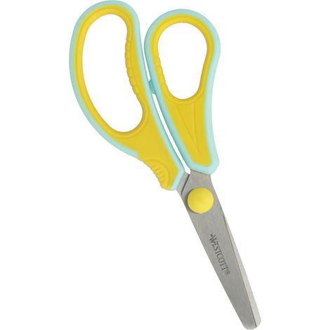 Westcott GRIPEEZE E-21573 00 - Forbici per bambini in età prescolare, 14 cm, ideali per le mani dei bambini, sicurezza grazie alla punta arrotondata