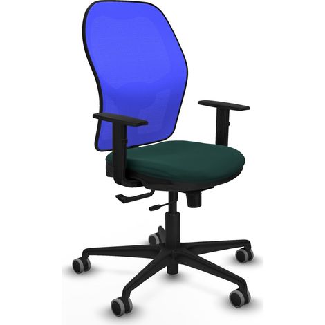 Sedia da ufficio piqueras y crespo Jorquera blu pelle sintetica (1/2)