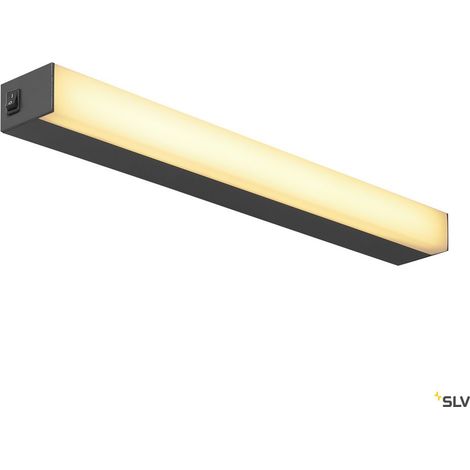 Appliques intérieures LED SIGHT 60 applique et plafonnier intérieur noir LED 20W 3000K - SLV 1001283 (1/5)