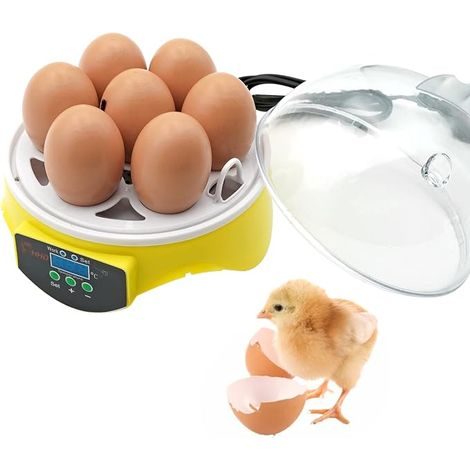Egg Incubator, 7 Farm Incubator with Temperature Control Manual for Hatching Hen, Duck, Goose, Parrot and Quail Eggs (1/5)