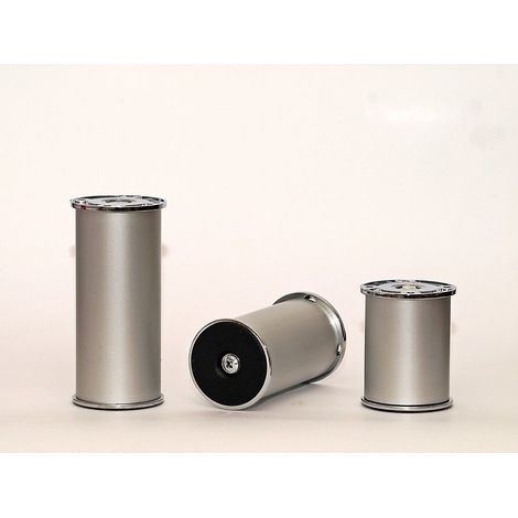 Tischbeine Tischbein Möbelfuss Silber diverse Höhen 150mm Sesselfuß Kommodenfuß