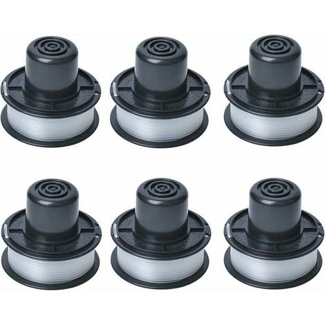 Bobine de fil A6226 compatible avec les tondeuses à gazon automatiques Black & Decker GL250 / GL310 / GL360 / GL360SB. 6 m de fil inclus. Lot de 6 bobines. (1/5)