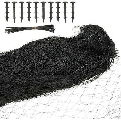 Filet Anti-Oiseaux pour Poulailler 16 x 33 Pieds Filet De Jardin avec Maille Carrée De 0.8", Treillis Métallique en Nylon pour Jardin Clôture Barrière Animale, 1 Set (1/5)