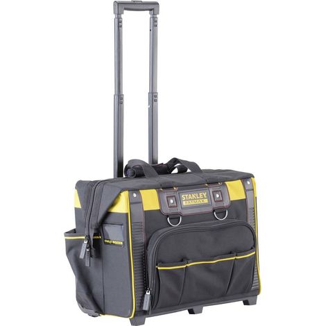 Stanley – Mallette à outils FatMax avec roulettes – FMST180148 – Nylon 600 deniers – Compartiments pratiques pour outils – Grande ouverture (1/10)