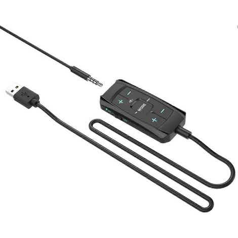 Carte son externe USB 7.1 canaux, adaptateur audio 3D, prise jack 3,5 mm, compatible avec les casques et écouteurs de jeu pour PC de bureau et ordinateur portable. (1/5)