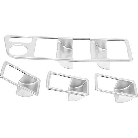Copertura interruttore alzacristalli, 4 pezzi Pannello decorativo alzacristalli per guida a destra, ricambio per Harrier Venza XU80 2020 2021 (argento opaco) Vetro e accessori per vetri.