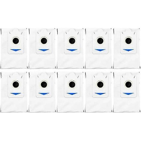 Lot de 10 sacs à poussière de rechange pour aspirateur DEEBOT X2 Omni X2 Pro (1/5)