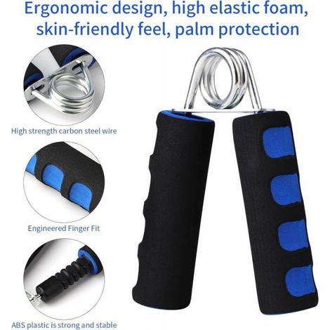Pinces D'Entraînement - Aluminium Et Mousse Élastique - Pour Renforcement De La Préhension Des Mains Et Avant-Bras - Lot De 2 (1/5)