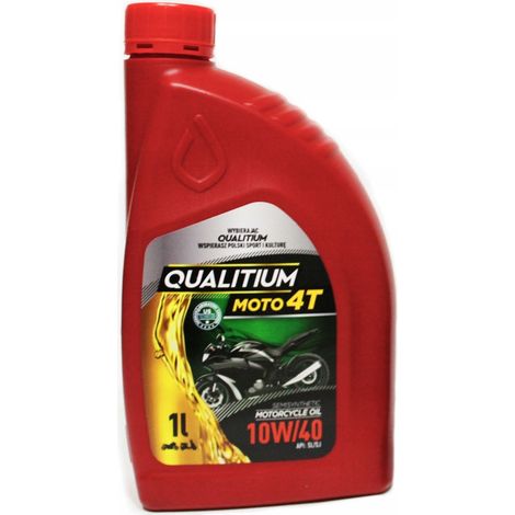 Aceite para motocicleta 4T 10W40 de calidad 1L JASO MA2 - Scooter, motocicleta, quad, ATV (1/3)