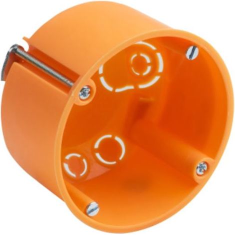 Hohlwanddose Unterputz, 60 mm, orange 25er Pack