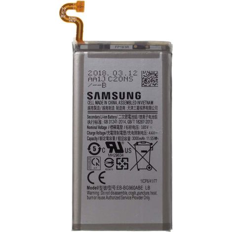 Batterie Interne EB-BG960ABE 3000 mAh Compatible avec Samsung Galaxy S9 G960 Sn
